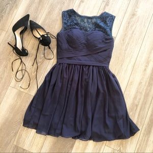 Size 8 Navy Blue special occasion dress